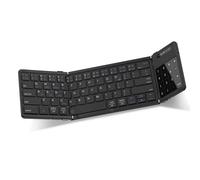 Tastiera Bluetooth pieghevole AUSDOM Sofkeys Air3, tastiera portatile wireless con touchpad, tastiera numerica per Android Windows iOS