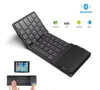 Tastiera Bluetooth Pieghevole Con Touchpad Tastiera Pieghevole Wireless Con Pell