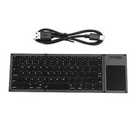 Tastiera Bluetooth pieghevole, tasti, design pieghevole ultra sottile con display TOU per OS Android Smartphone Tablet e Laptop Wireless 78 Wireless Touchpad X