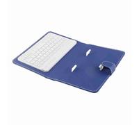 Tastiera Bluetooth Portatile per Telefoni, Custodia Folio con Supporto Integrato, Cuscino Robusto Antiurto, Digitazione a Mani Libere o Visione di Film (BLUE)