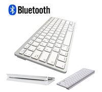 TASTIERA BLUETOOTH ULTRA SLIM WIRELESS COMPATIBILE WINDOWS MAC iOs KEYBOARD PC