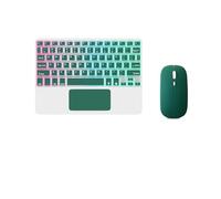 Tastiera Bluetooth ultra sottile con touchpad e mouse integrati mini tastiera wireless ricaricabile 7 colori retroilluminata per Apple iPad iPhone Samsung Tablet iPhone smartphone iOS Android Windows