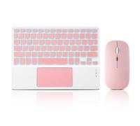 Tastiera Bluetooth ultra sottile con touchpad e mouse integrati mini tastiera wireless ricaricabile 7 colori retroilluminata per Apple iPad iPhone Samsung Tablet iPhone smartphone iOS Android Windows