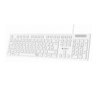 Tastiera Business Subblim Silent Slim - 430 x 132 x 23 mm - Tasti Piatti - Resistente agli Spruzzi - Design Sottile e Completo