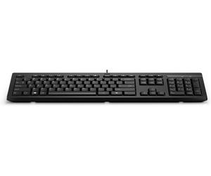 Tastiera cablata HP 125 - ricevitore USB - nera, BULK 12 pz. (266C9A6#ABB)