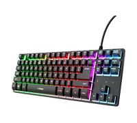 TASTIERA CABLATE TRUST GXT 833 Thado TKL, QWERTY, USB tipo A, Nero
