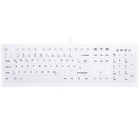 CHERRY AK-C8100F-UVS-W/GE tastiera Medico USB QWERTZ Tedesco Bianco