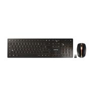 Tastiera CHERRY DW 9100 SLIM Mouse incluso Universale RF senza fili + Bluetooth AZERTY Francese Nero - Nouvo