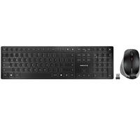 Cherry - Dw 9500 Slim Tastiera Mouse Incluso Rf Senza Fili + Bluetooth Qwerty Nordic Nero, Grigio