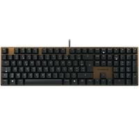 CHERRY KC 200 MX, Tastiera Office Meccanica con Piastra Metallica Anodizzata, Layout per la Francia (AZERTY), Con Filo, Interruttori MX2A BROWN, Nero/Bronzo