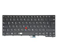 Tastiera - Colore: nero - con illuminazione layout tastiera tedesco compatibile per Lenovo Thinkpad T431, T431s
