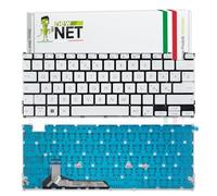 Tastiera compatibile con Asus ZenBook 14 OLED UM3402, UX3402 ITA | UM3402Y, UM3402YA, UM3402YAR, UX3402V, UX3402VA, UX3402Z, UX3402ZA [Colore Bianco - Layout ITA - Retroilluminata]