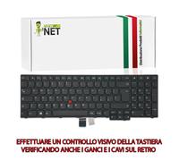 Tastiera compatibile con Lenovo Thinkpad E550 E555 E560 E565 E550C QWERTY