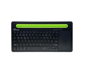 Tastiera compatta MediaRange nera 78 tasti con touchpad wireless NEW