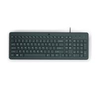 HP 150 Tastiera Cablata, Connessione con Cavo USB-A con la Lunghezza di 1 m, 12 Tasti Programmabili, Tastiera Qwerty, Layout Italiano, Compatibile con Windows 10 e 11, Nera
