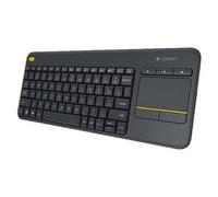 TASTIERA LOGITECH RETAIL WIRELESS CON TOUCH PAD K400 PLUS NERA USB MULTIMEDIALE