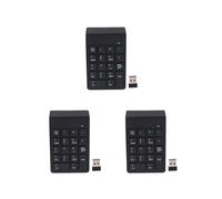 Tastiera con 18 tasti e ricevitore numerico mini USB 2.4G per laptop - Nero