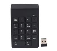 Tastiera con 18 tasti e ricevitore numerico Mini USB 2.4G per laptop - Nero