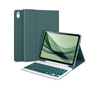 Tastiera con custodia per iPad 10,2 9a gen 2021/ 8a gen 2020/ 7a gen 2019, custodia sottile con tastiera Bluetooth staccabile e porta matita per iPad Air 10,5" 2019 / Pro 10,5 2017