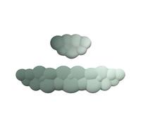 Tastiera con poggiapolsi nel cloud, poggiapolsi con tastiera cloud, 2 poggiapolsi a forma di , comodo poggiapolsi in memory foam, bel poggiapolsi antiscivolo per tastiera