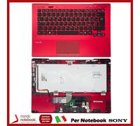Tastiera con Top Case SONY VPC-SD (ROSSO) RETROILLUMINATA