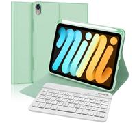 Tastiera Coperchio Bluetooth per iPad Mini 7 Generazione 8.3" 2024 - Con Slot a Penna, Italiano QWERTY Tastiera Ergonomica Portatile Magnetica Staccabile per iPad Mini 6a/7a Gen 8.3" (Verde Erba)