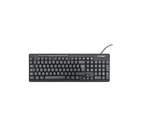 CROWN TASTIERA USB SOFT TOUCH LAYOUT ITALIANO CAVO 1.8 MT NERO CMK-481