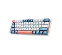 TASTIERA DA GAMING MACHENIKE K500-B61, QWERTY, USB tipo-C, bianco/blu/giallo/rosa