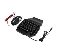 Tastiera da gioco 4 in 1 con una sola mano, mouse da gioco e convertitore combinazione, adattatore per mouse da gioco, supporto per telefono per ricarica rapida