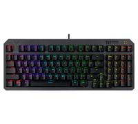 ASUS TUF Gaming K3 Gen II - Tastiera da gaming compatta a 97 tasti, switch opto-meccanici RGB, guarnizione in silicone, schiuma ammortizzante, tenuta IP57, piastra superiore rimovibile e Aura Sync,
