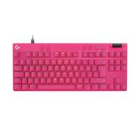 Logitech G PRO X TKL GALVATRON tastiera gaming, design ultraportatile senza tastierino numerico, LIGHTSYNC RGB, tasti PBT, AZERTY FR - Magenta