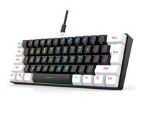 Tastiera da gioco compatta a 61 tasti a membrana con retroilluminazione RGB Separazione chiave-cavo Design ergonomico Wired USB-C meccanico Feel Plug and Play