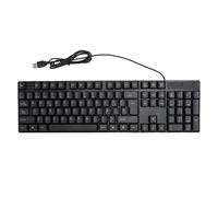 Tastiera da Gioco con 104 Tasti in Lingue Minoritarie, Design Ergonomico, Tastiera da Gioco Cablata USB con Comoda Connessione, Materiale ABS Durevole per Computer Desktop