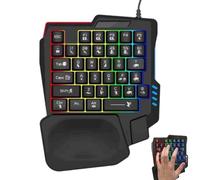 Tastiera Da Gioco Con Una Sola Mano, Tastiera Da Gioco Professionale Cablata 23x18x3 Cm | Convertitore Per Mouse Cablato In ABS Da 350 G, Controller Mobile Con Sensazione Meccanica Creato Per