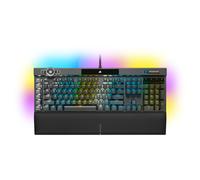 Corsair K100 RGB Tastiera da Gioco Ottico-Meccanica con Cavo - Interruttori OPX - Keycaps PBT - Integrazione Elgato Stream Deck - Compatibile con iCUE - PC, Mac, Xbox - AZERTY FR - Nero
