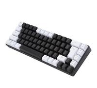 Tastiera da Gioco di Membrane Giurupi 68 Tasti RGB Retroilluminata Tastica del Computer Interfaccia USB Ergonomica per la Famiglia di Ufficio di Vittoria Black Black White (#2)