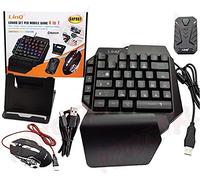 TASTIERA da GIOCO GAMING con UNA MANO 39 TASTI MOUSE 3200 DPI 6 PULSANTI WINDOWS ANDROID MAC USB BLUETOOTH