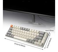 Tastiera da gioco Hot Swap 65 tasti Layout USB C 31x10.3 3 modalità