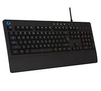 Tastiera da gioco Logitech G213 Prodigy, tasti retroilluminati RGB LIGHTSYNC, resistenti agli schizzi, tasti personalizzabili, tasti multimediali dedicati, layout QWERTY UK - nera