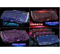 Tastiera da gioco M100 RGB LED gaming keyboard Rosso blu rosa nero membrana