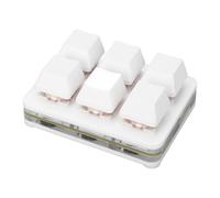 Tastiera da Gioco Meccanica a 6 Tasti, Mini Tastiera USB di Tipo C con Macro Programmabili Tastiera RGB Fai da Te con una Mano Piccola Tastiera Meccanica RGB Cablata USB Mini