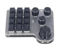 Tastiera da Gioco Meccanica Macro Mini USB, Tastiera Macro di Programmazione Operativa con una Sola Mano con LED RGB per Controllo Industriale