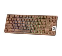 Tastiera da gioco meccanica retroilluminata al 75% con interruttori bianchi stampati e pre-lubrificati per PC