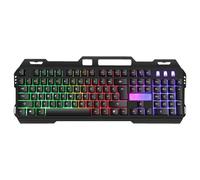 Tastiera da gioco meccanica | Tastiera meccanica illuminata RGB, tastiera da gioco estetica, sensazione meccanica | Tastiera da tavolo tastiera da gioco compatta per computer desktop laptop Gamer