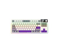 TASTIERE LORGAR KBP70TKLW Pro, QWERTY, Porta USB, Bianco/Grigio/Viola