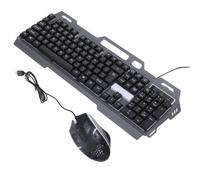 Tastiera da Gioco Mouse, Tasti Sospesi, Nero, Abs, Set | Design, 26 Tasti senza Conflitto, 12 Tasti Multimediali, Supporto per Telefono