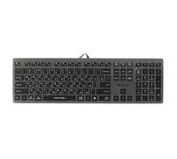 A4tech FX60H Tastiera da gioco QWERTY 12 tasti di navigazione multimediale 2 porte USB Plug & Play Porta USB cablata Lunghezza cavo 1,5 m (Retroilluminazione bianca)