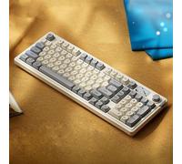 Tastiera da gioco RGB cablata LANGTU L98 (bianco crema)