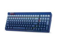 Redragon K656 PRO 3-Mode Wireless Gaming Keyboard, tastiera meccanica a 100 tasti con scheda traslucida, presa hot-swappable, schiuma fonoassorbente e interruttore tattile personalizzato, BlueMade