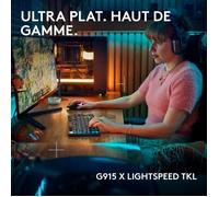 Tastiera da gioco - wireless - Logitech G - G915 TKL X - Interruttore a clic - AZERTY - Nera